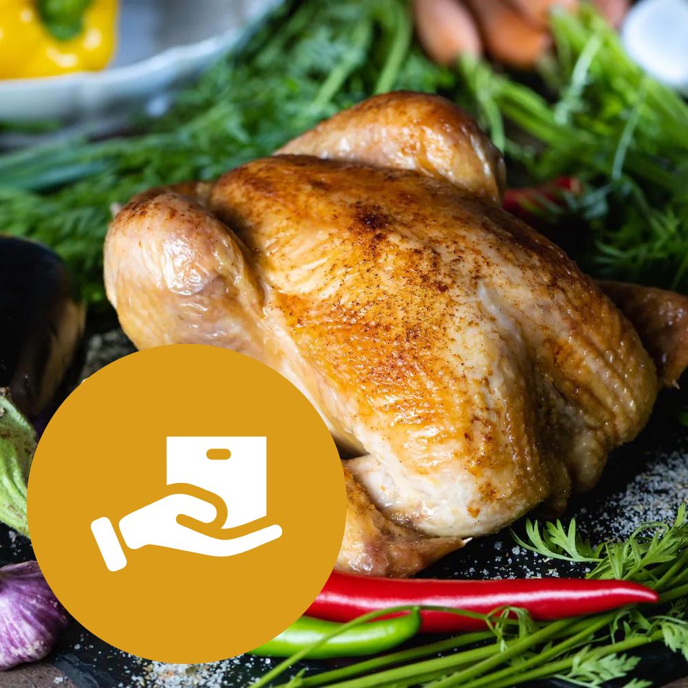 Frischer Bio-Bauerngockel